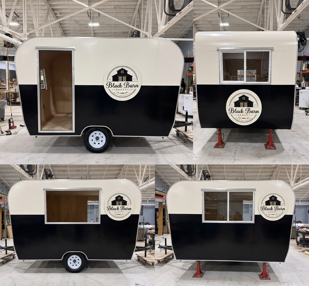 Black Barn Bakery trailer entry
