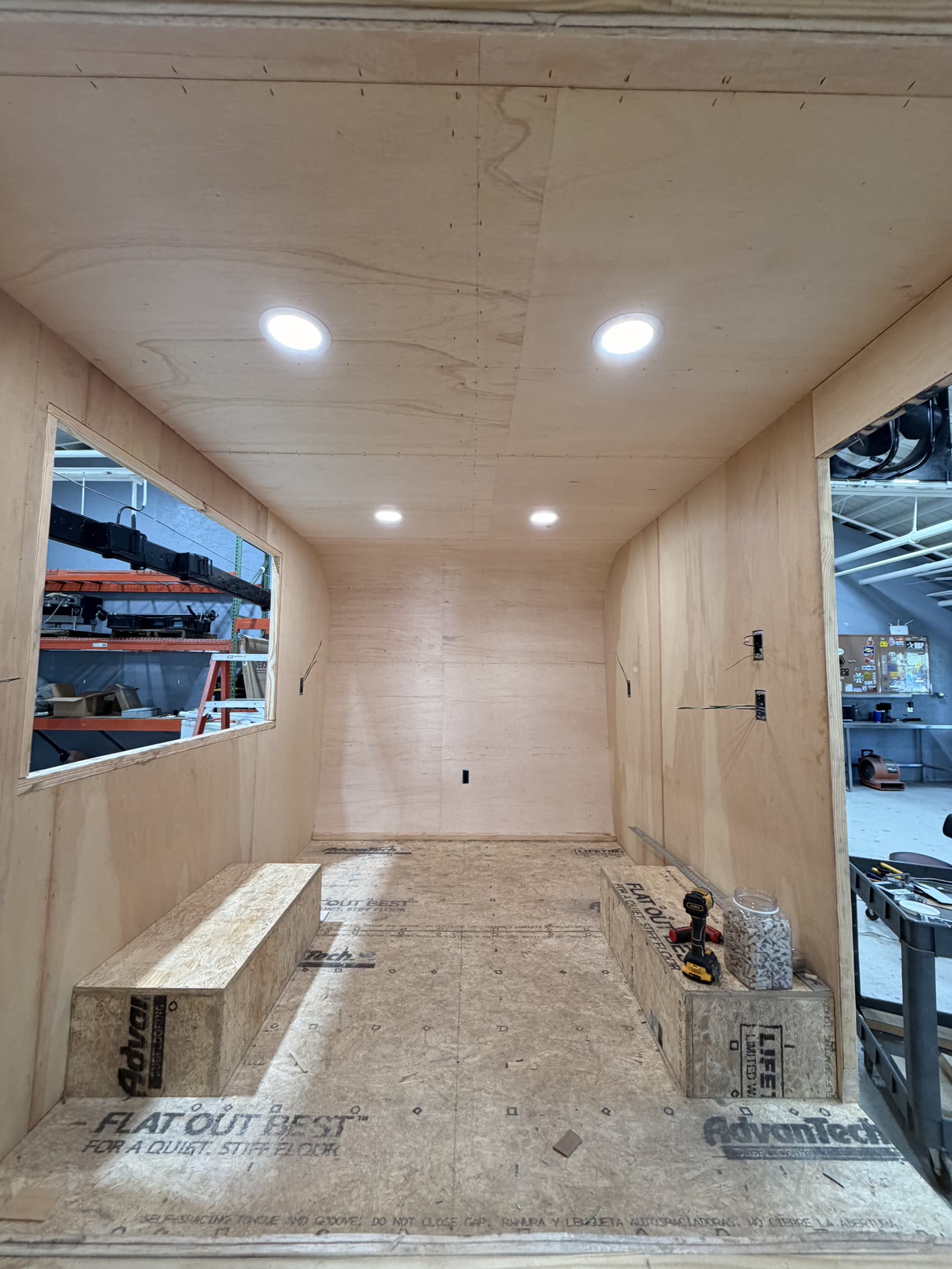 Trailer framing in progress